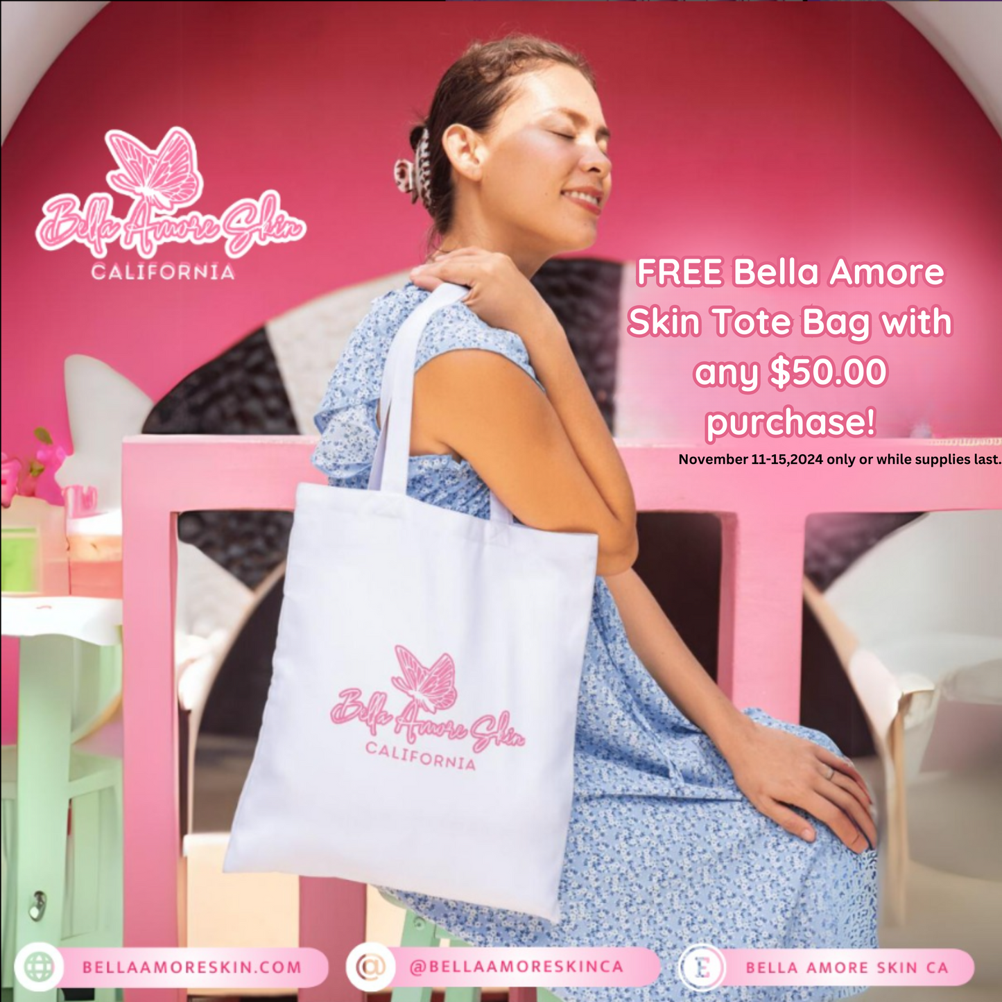 Bella Amore Skin Reusable Tote Bag