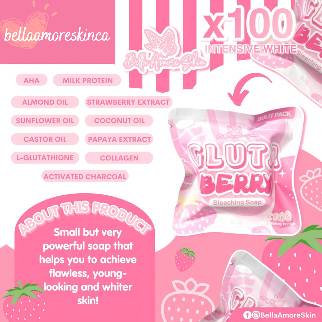 Glutaberry Soap – Bella Amore Skin CA