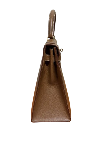 HERMES Vintage Kelly Sellier 32 | GOLD COURCHEVEL