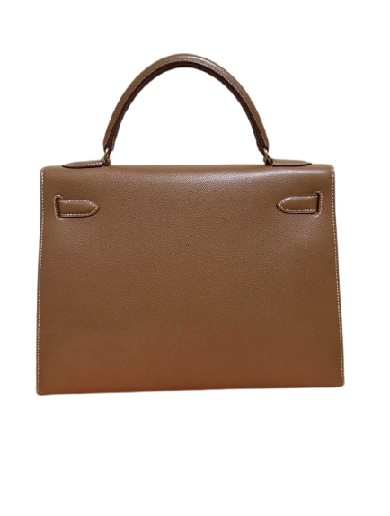 HERMES Vintage Kelly Sellier 32 | GOLD COURCHEVEL