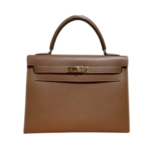 HERMES Vintage Kelly Sellier 32 | GOLD COURCHEVEL