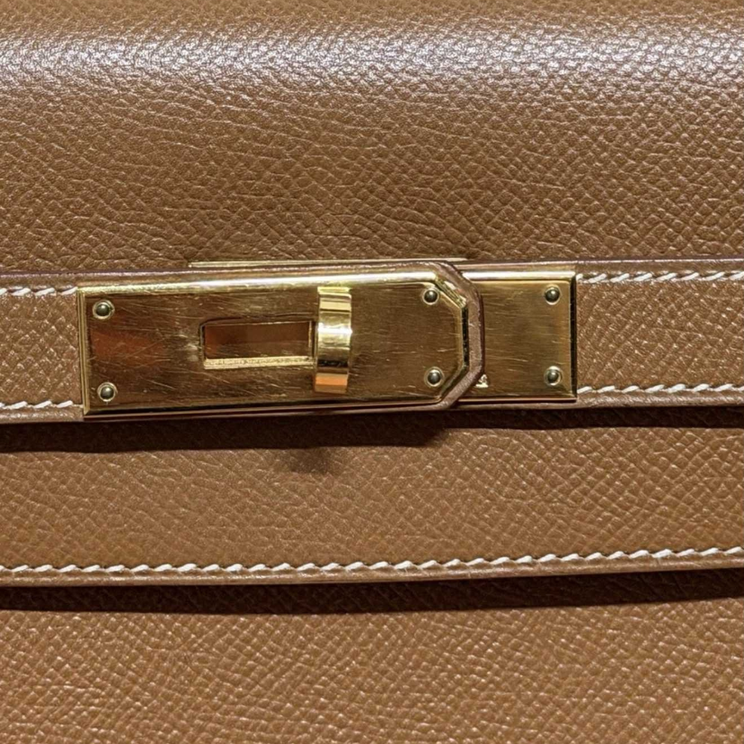 HERMES Vintage Kelly Sellier 32 | GOLD COURCHEVEL