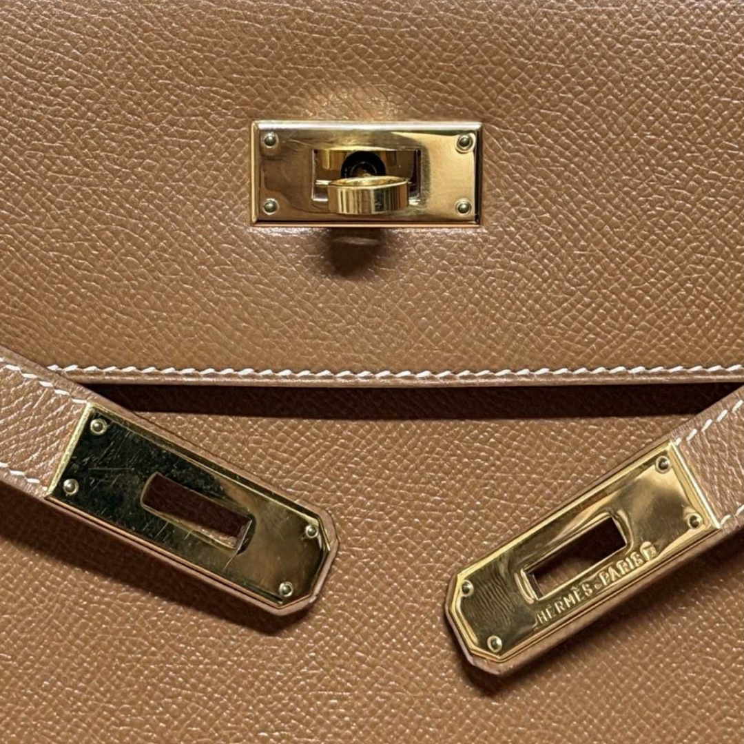 HERMES Vintage Kelly Sellier 32 | GOLD COURCHEVEL
